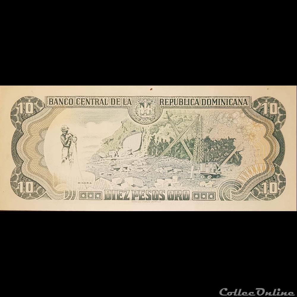 banknote north america dominican republic p 153 a 10 pesos oro 1997