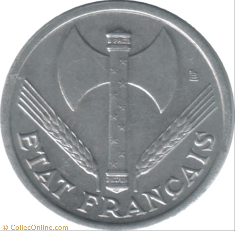1 franc Francisque monnaie france moderne 1 franc francisque