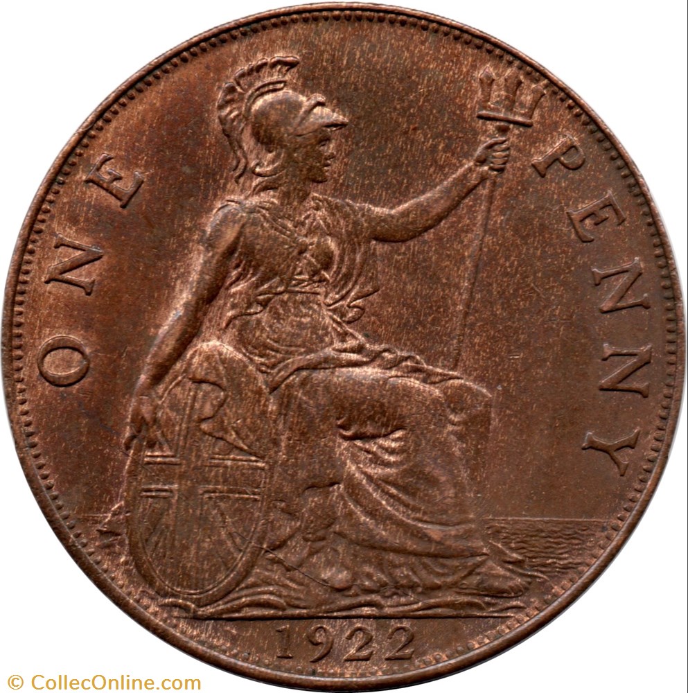 1 penny George V monnaie monde royaume uni 1 penny george v
