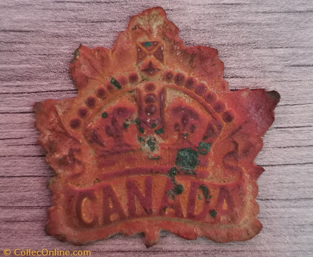Forces canadiennes - WW1 militarium medaille insigne forces canadiennes ww1