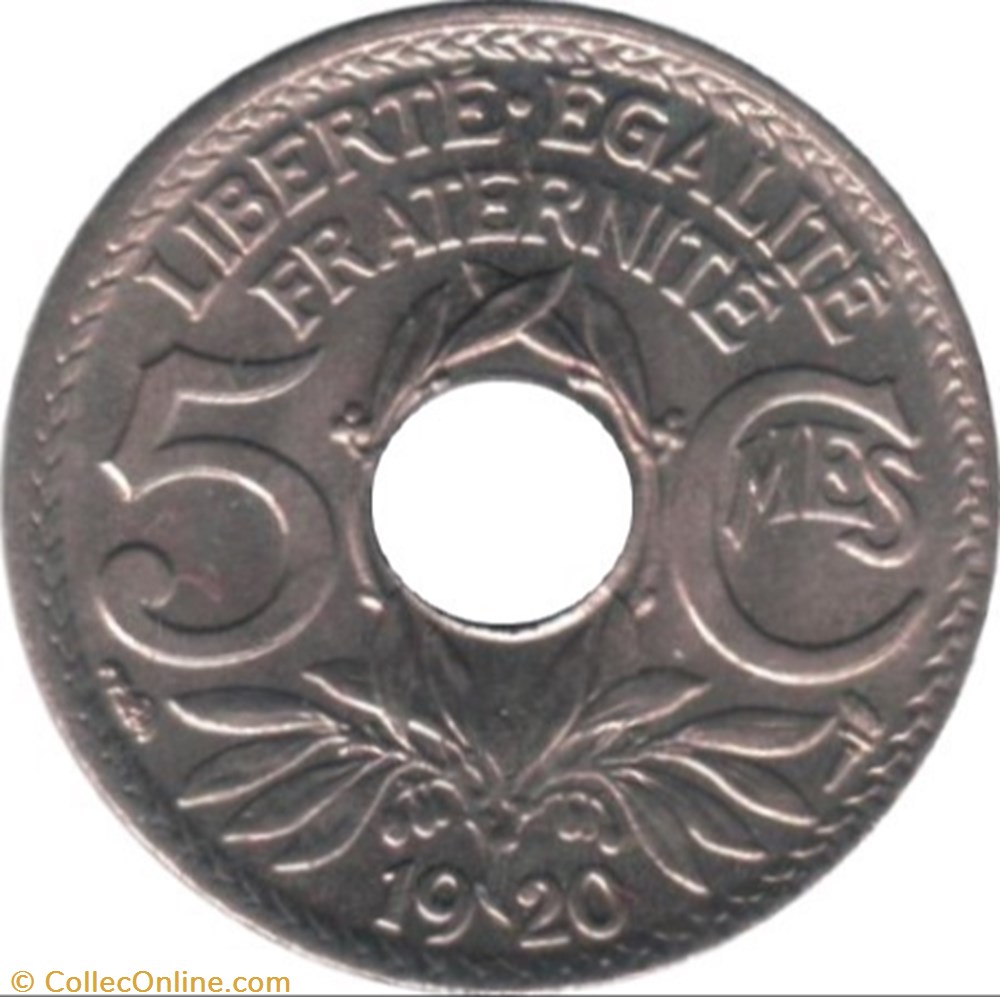 5 centimes Lindauer, Grand Module monnaie france moderne 5 centimes lindauer grand module