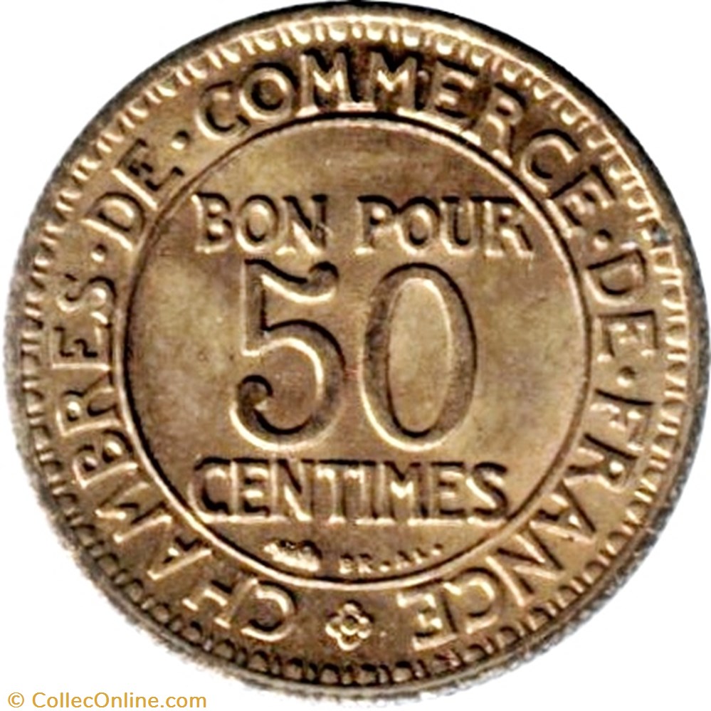 50 centimes Chambres de commerce monnaie france moderne 50 centimes chambres de commerce