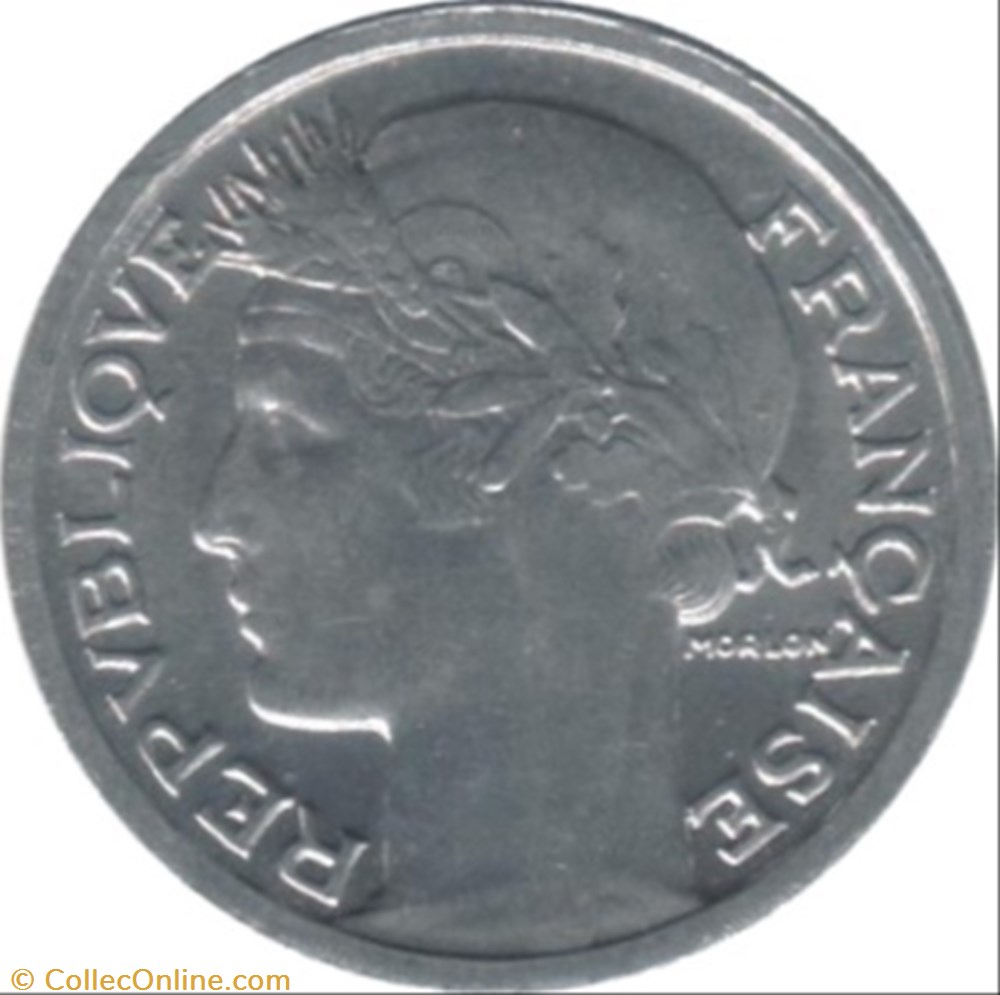50 centimes Morlon, Aluminium monnaie france moderne 50 centimes morlon aluminium