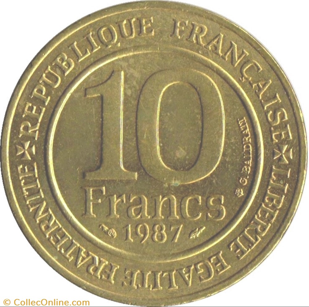 10 francs Millénaire Capétien monnaie france moderne 10 francs millenaire capetien