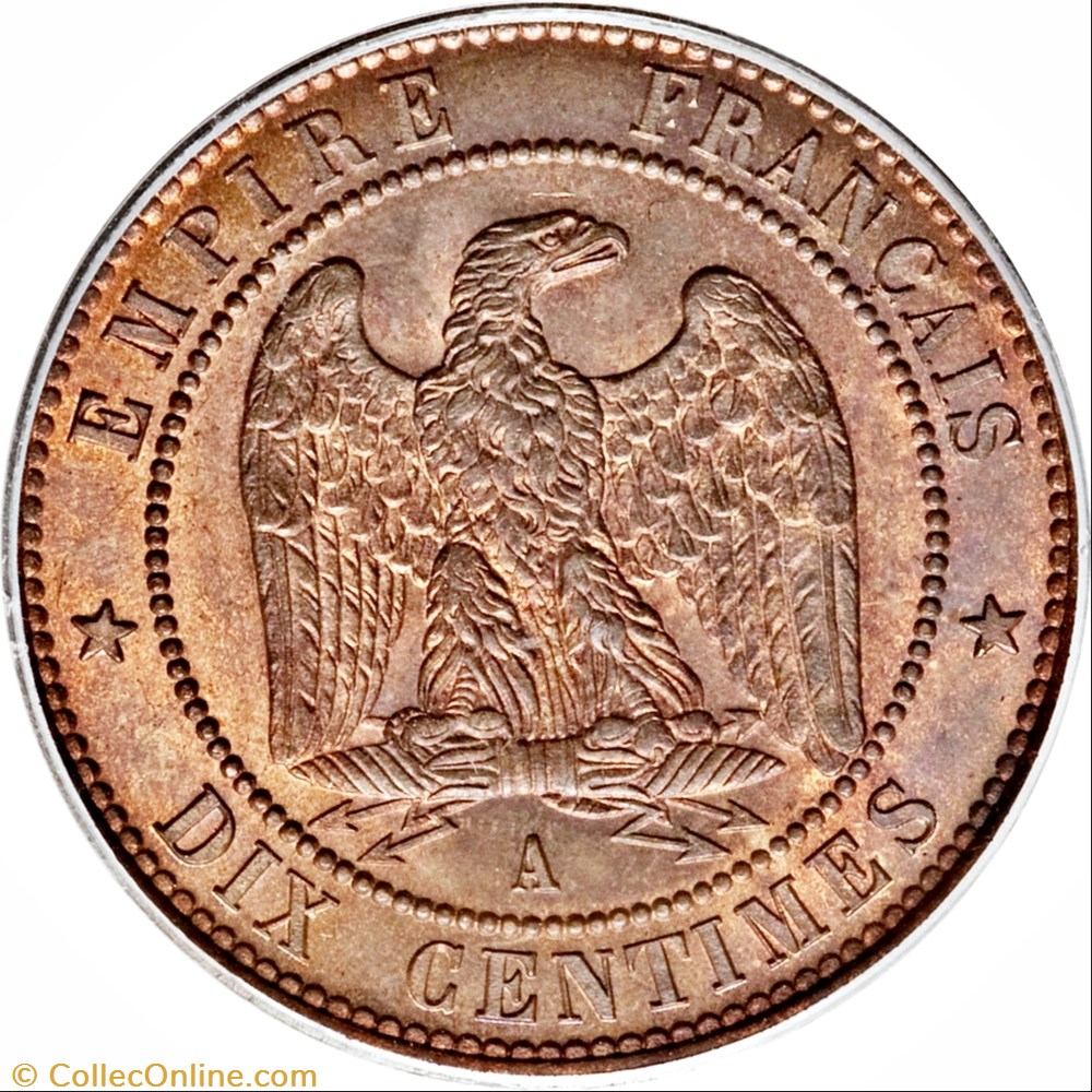 Napoléon III - 10 centimes monnaie france moderne napoleon iii 10 centimes