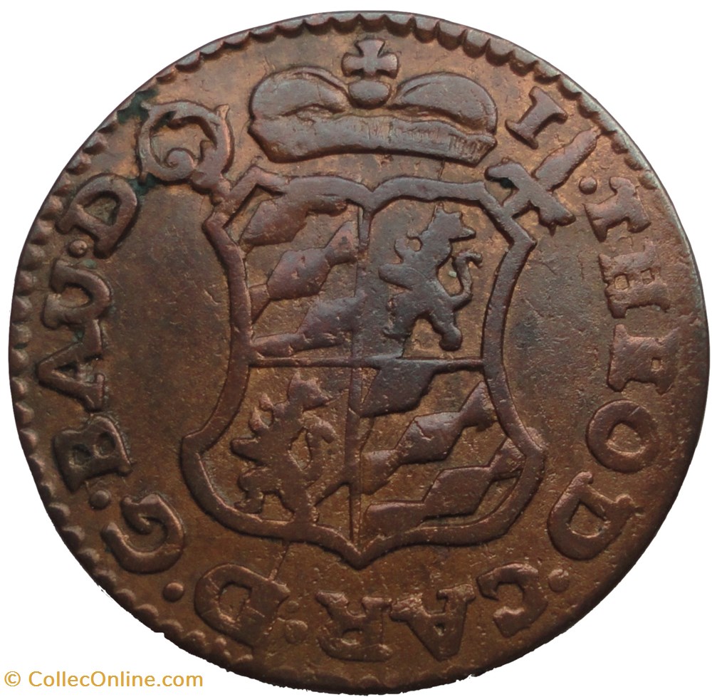 monnaie europe medievale saint empire romain germanique liard jean theodore de baviere