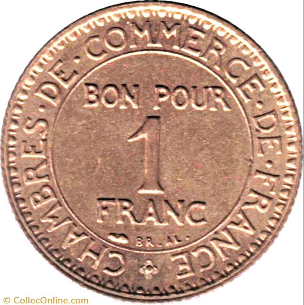 1 franc Chambres de commerce monnaie france moderne 1 franc chambres de commerce