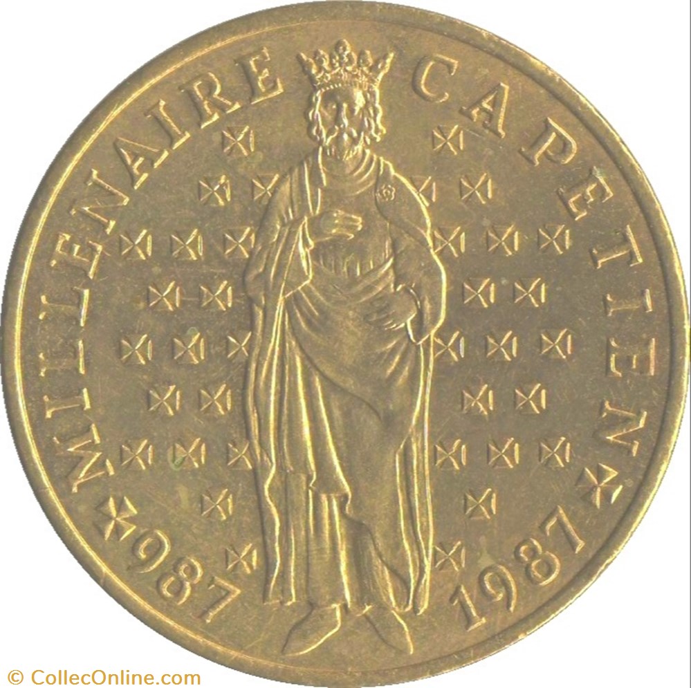 10 francs Millénaire Capétien monnaie france moderne 10 francs millenaire capetien