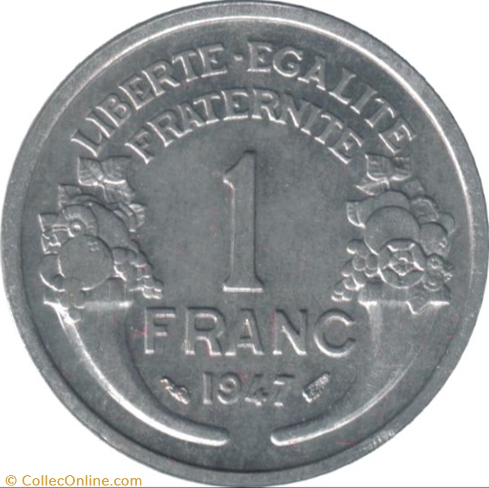 1 franc Morlon monnaie france moderne 1 franc morlon