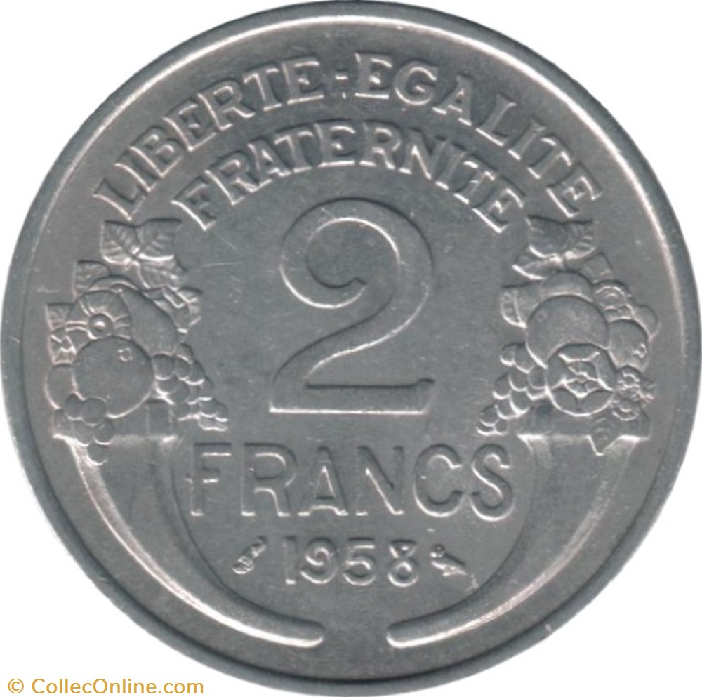 2 francs Morlon monnaie france moderne 2 francs morlon