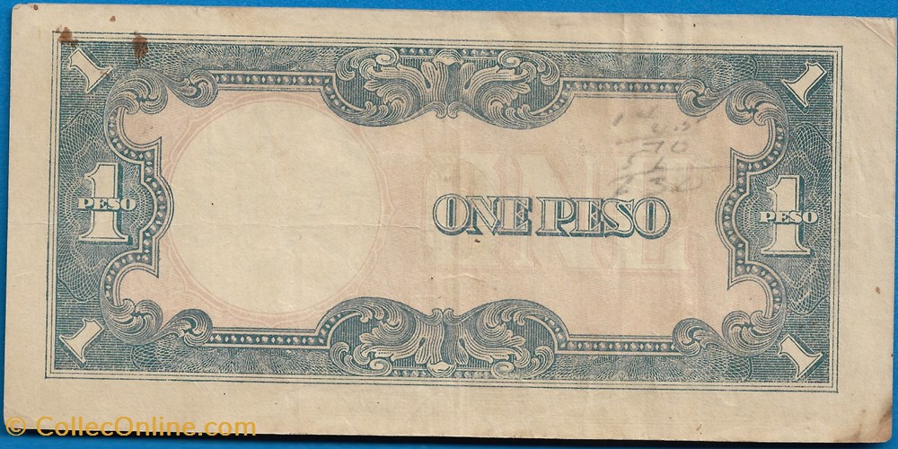 notas asia filipinas 1 peso 1943