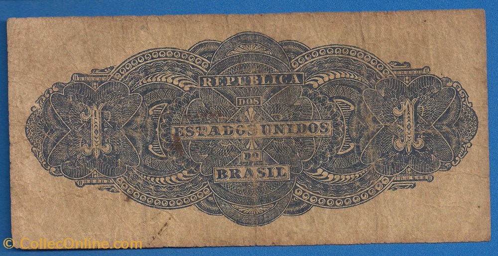 notas america do sul brasil 1 mil reis 1921
