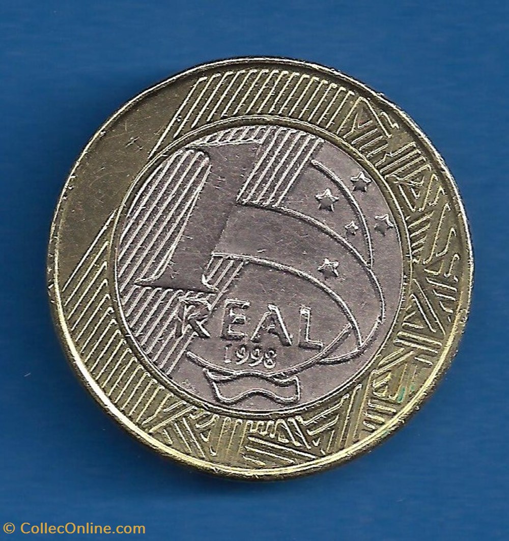1 Real 1998 moedas mundo brasil 1 real 1998