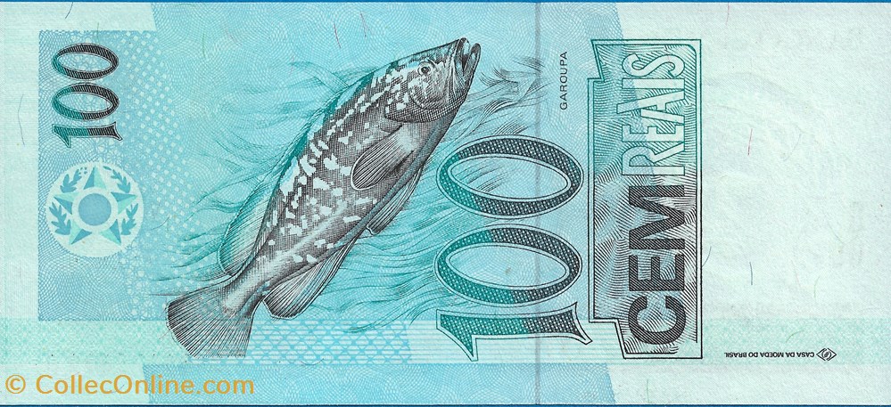 notas america do sul brasil 100 reais 1994