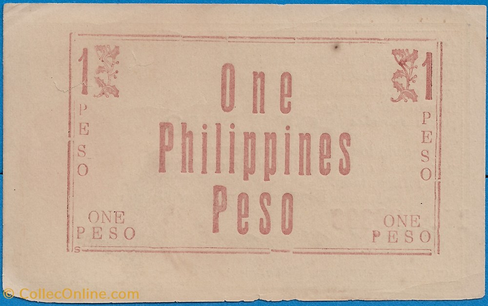 Filipinas 1 Peso 1944 notas asia filipinas 1 peso 1944