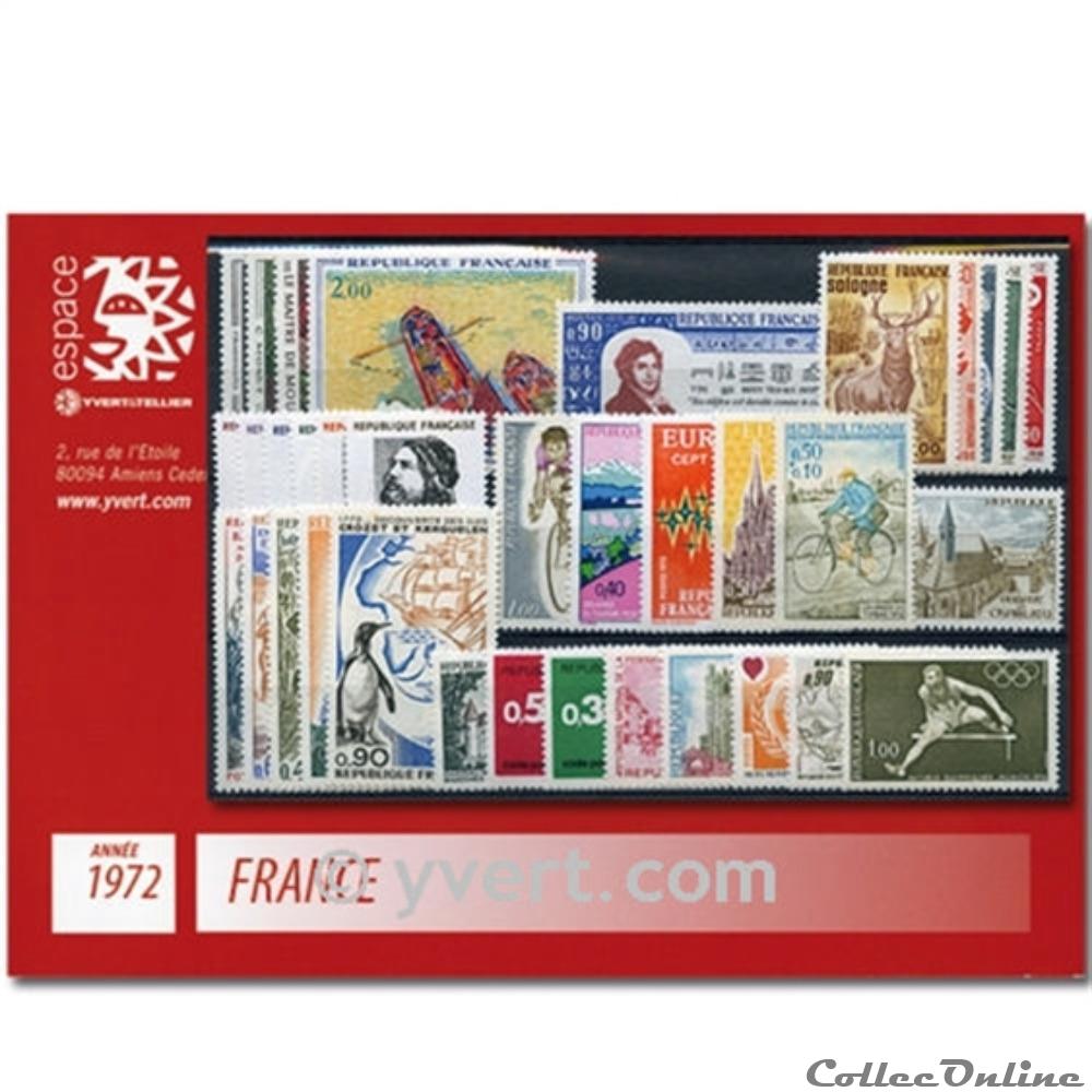 n 1702 1736 timbre france annee complete 1972