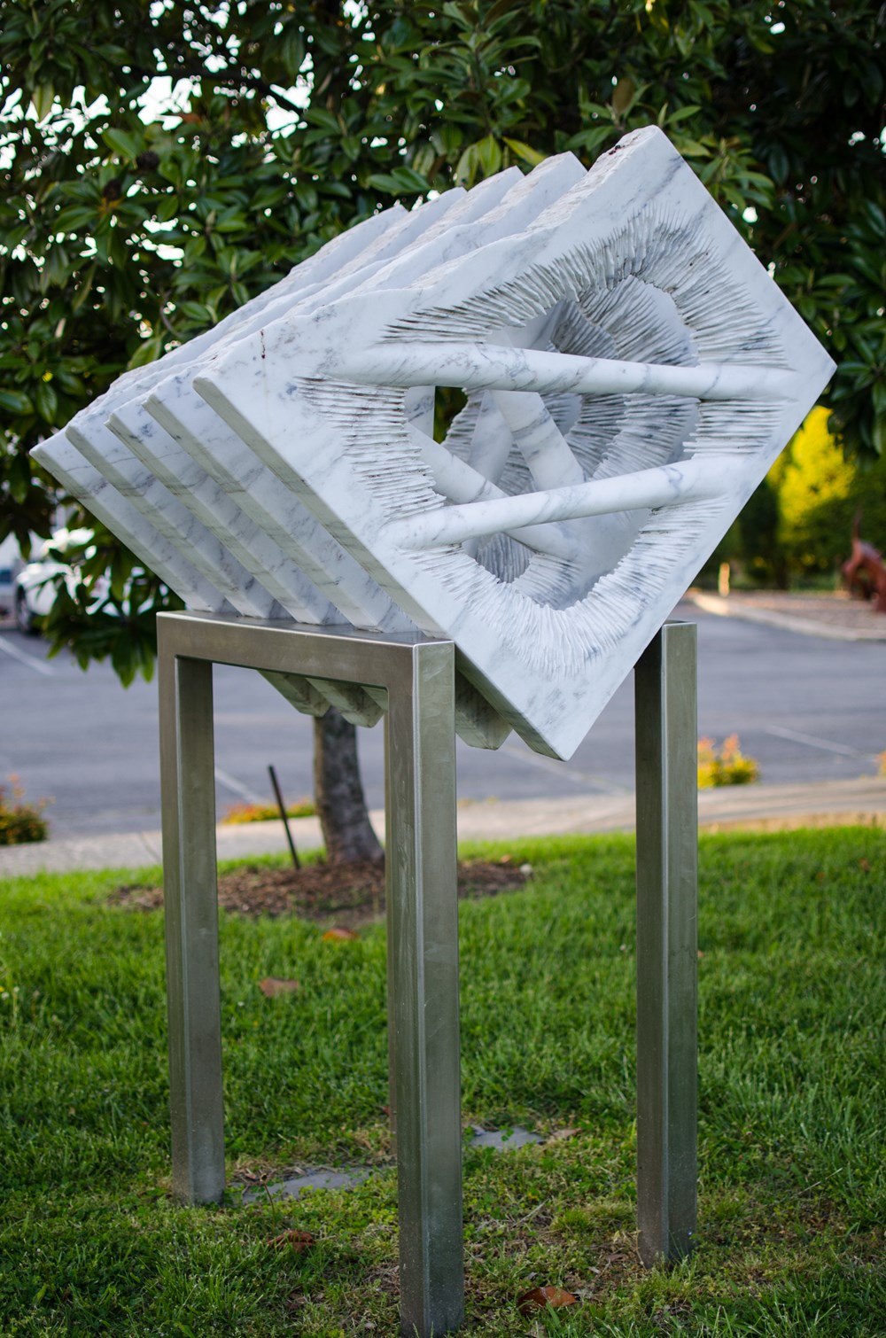 Inner View Deeper art antiquities sculptures caroline ranersdorfer inner view deeper 2006 07 marble and steel