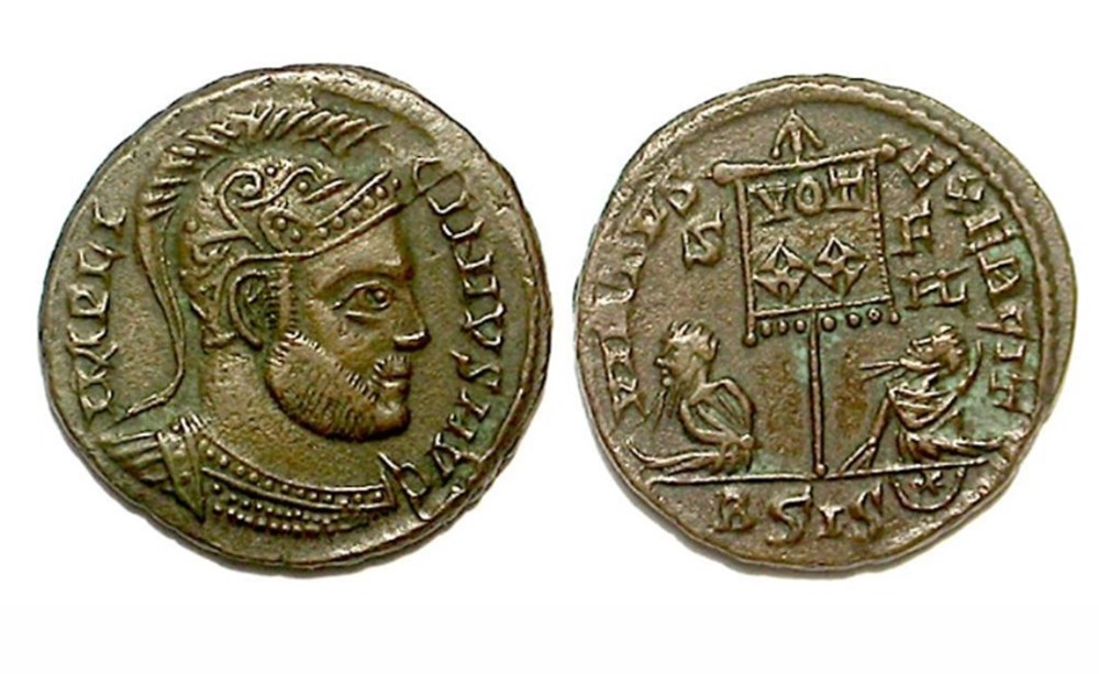 Siscia - VIRTVS EXERCIT munzen antike bis romische imperial und republik siscia virtvs exercit