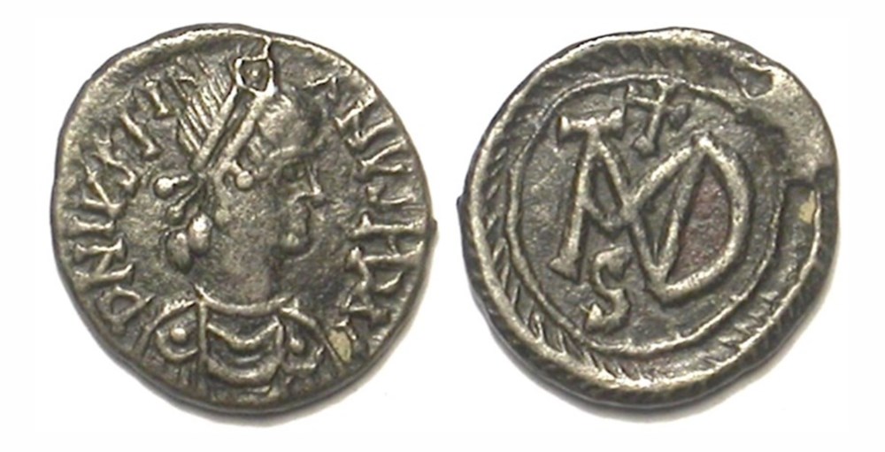Justinian - 50 Nummi (Siliqua) munzen antike bis justinian 50 nummi siliqua