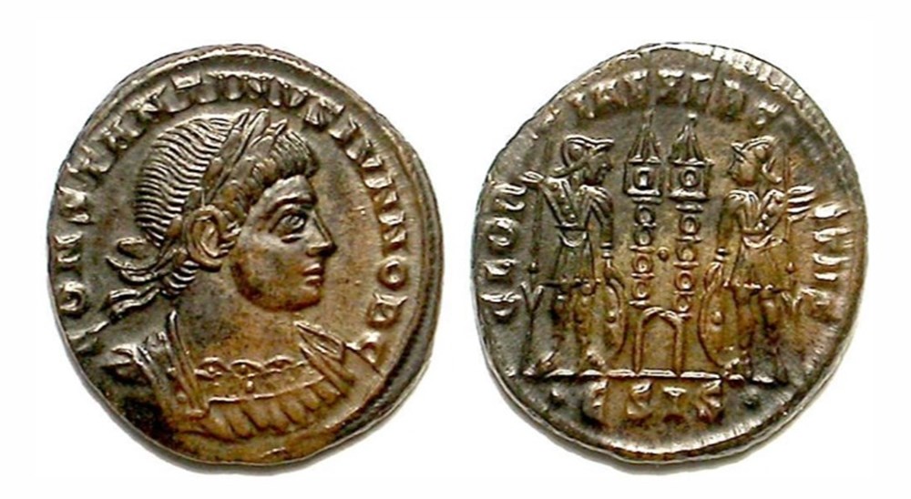 Siscia - GLORIAE EXERCITVS munzen antike bis siscia gloriae exercitvs