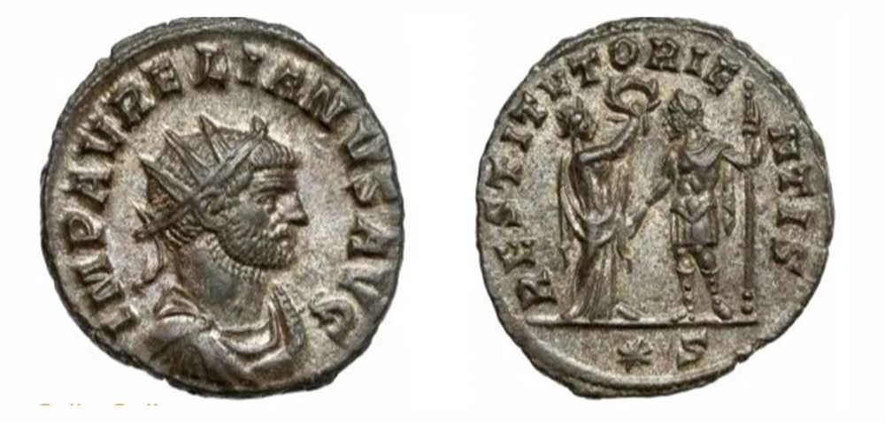Siscia - RESTITVT ORIENTIS munzen antike bis romische imperial und republik siscia restitvt orientis