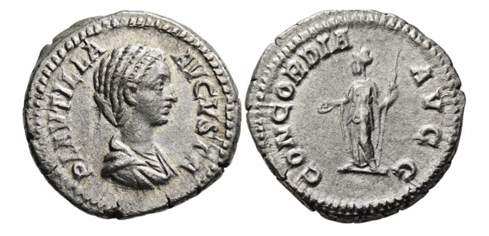 munzen antike bis plautilla concordia avgg rome