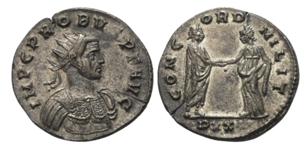 Ticinum - CONCORD MILIT munzen antike bis romische imperial und republik ticinum concord milit