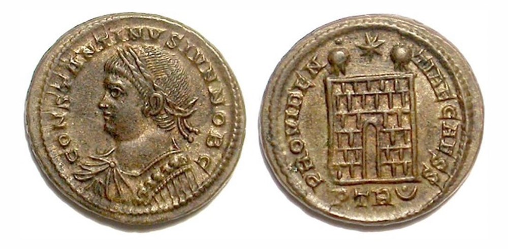 Trier - PROVIDENTIAE CAESS munzen antike bis trier providentiae caess