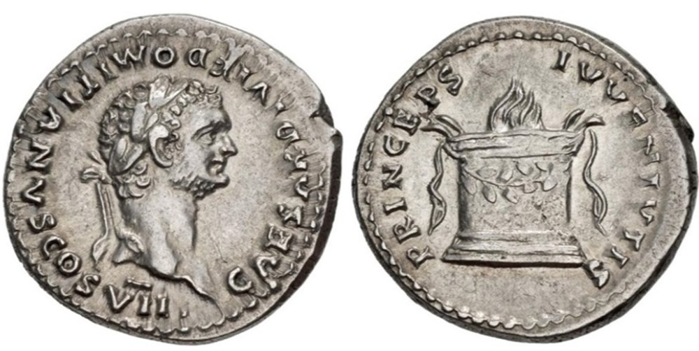 Domitian - PRINCEPS IVVENTVTIS - Rome munzen antike bis romische imperial und republik domitian princeps ivventvtis rome