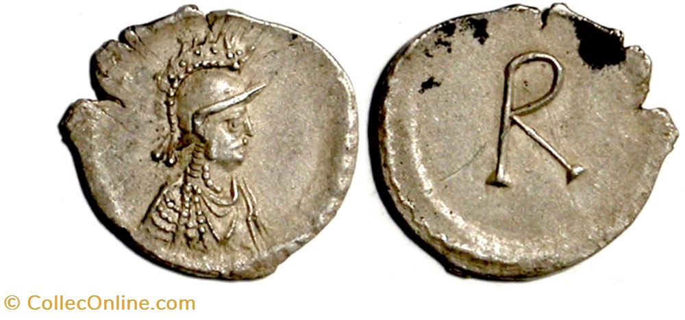 Justinian - Third-Siliqua - Rome munzen barbarische konigreiche bis ostgotisches konigreich justinian third siliqua rome