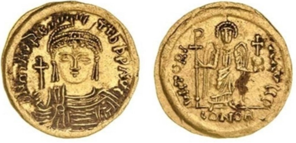 Mauricius Tiberius munzen antike bis mauricius tiberius