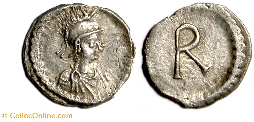 Justinian - Third-Siliqua - Rome munzen barbarische konigreiche bis ostgotisches konigreich justinian third siliqua rome