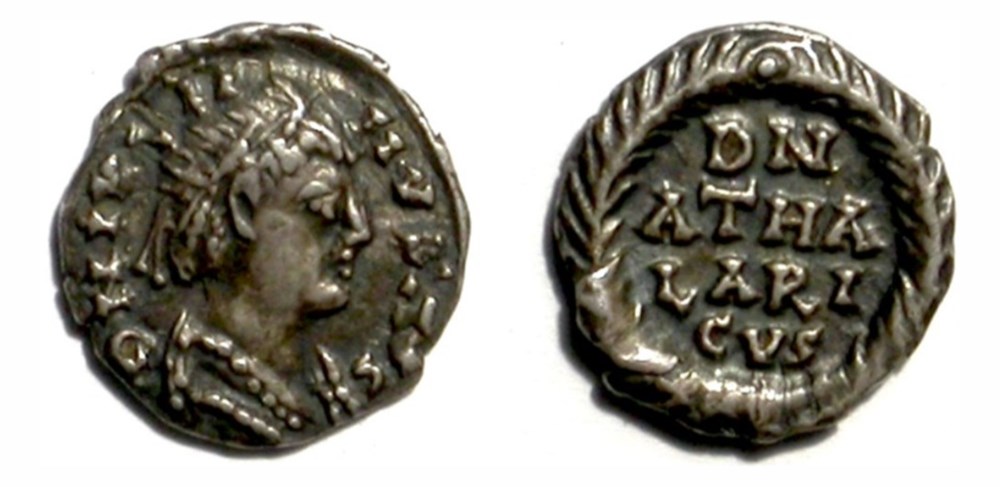 Athalaric - Quarter-Siliqua - Ravenna munzen barbarische konigreiche bis ostgotisches konigreich athalaric quarter siliqua ravenna