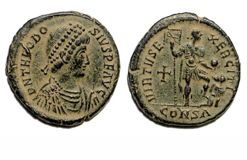 Constantinople - VIRTVS EXERCITI munzen antike bis romische imperial und republik constantinople virtvs exerciti