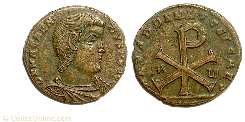 SALVS DD NN AVG ET CAES - Trier munzen antike vor j bi nach romische salvs dd nn avg et caes trier