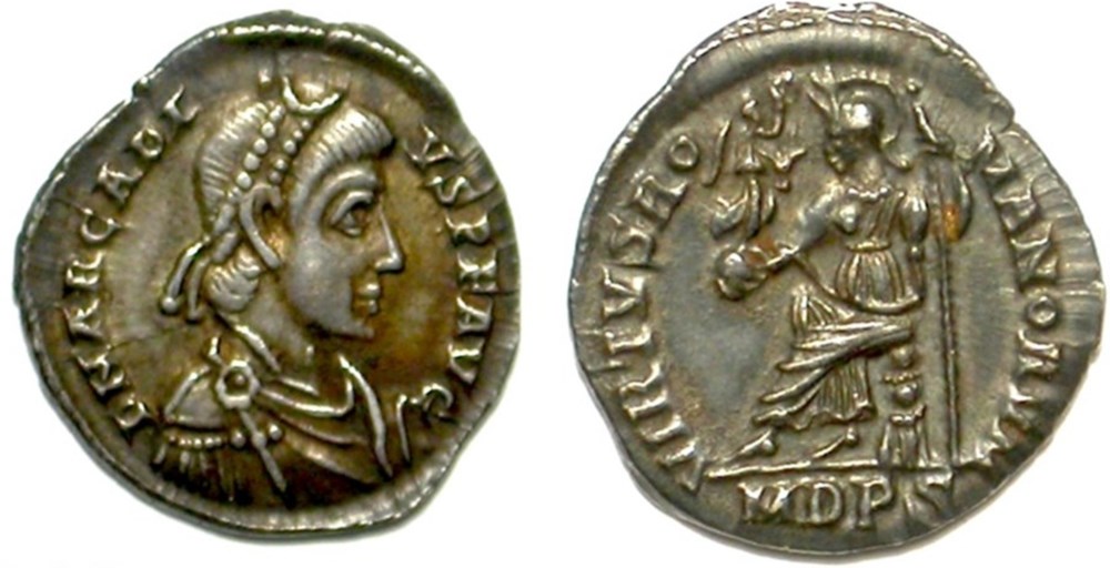 munzen antike bis romische imperial und republik milan arcadius