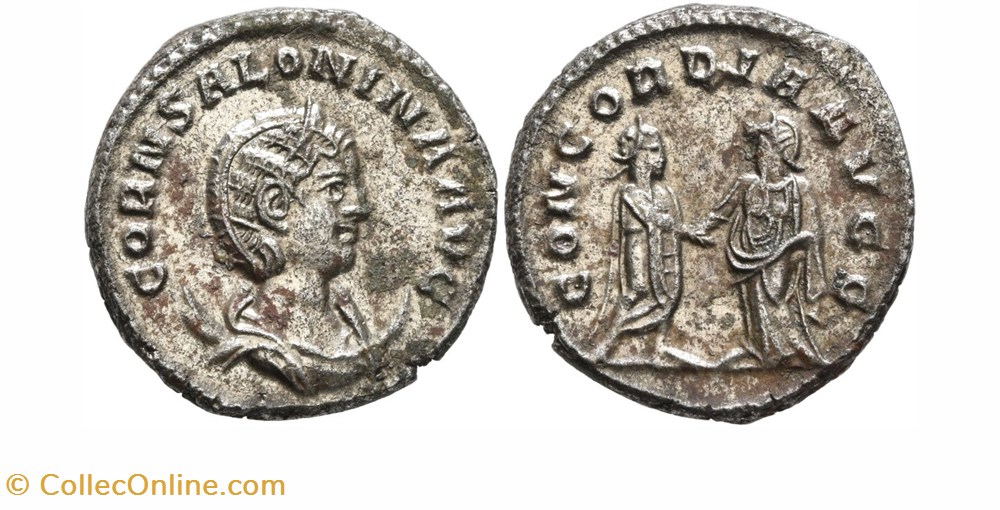 Salonina - CONCORDIA AVGG - Samosata munzen antike bis romische imperial und republik salonina concordia avgg samosata