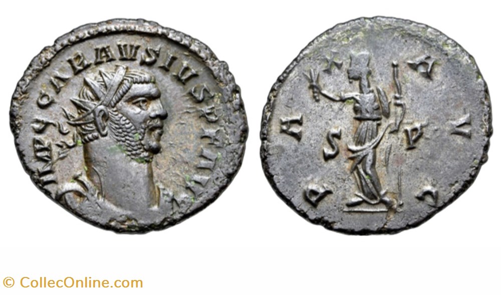 London - PAX AVG - Carausius munzen antike bis romische imperial und republik london pax avg carausius