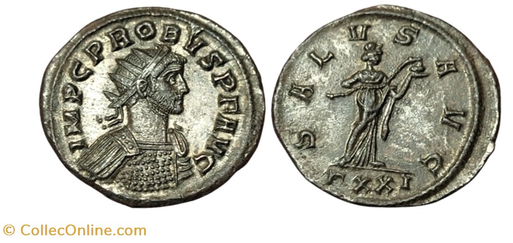munzen antike bis romische imperial und republik ticinum salvs avg