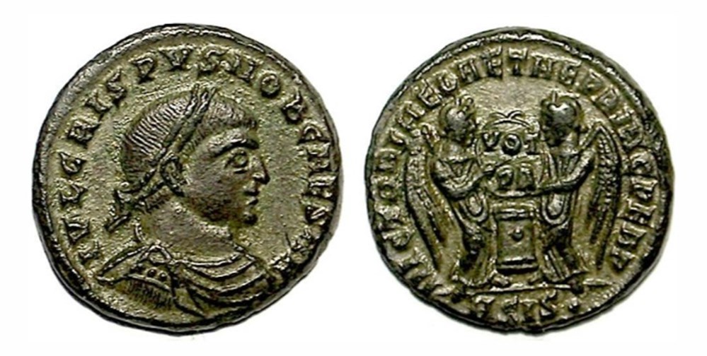 Siscia - VICTORIAE LAETAE PRINC PERP munzen antike bis romische imperial und republik siscia victoriae laetae princ perp