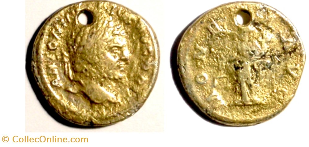 Imitation of Caracalla ? (gilded) munzen antike bis imitation of caracalla gilded