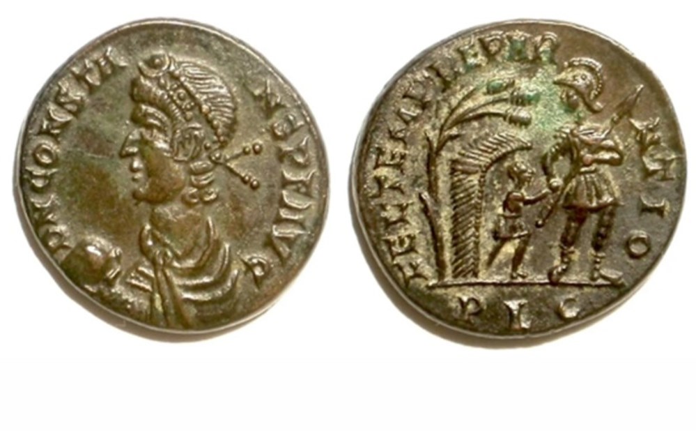 Lugdunum - FEL TEMP REPARATIO munzen antike bis romische imperial und republik lugdunum fel temp reparatio