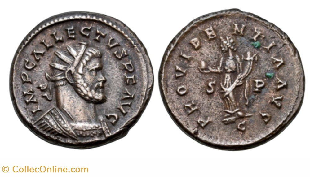 Colchester - PROVIDENTIA AVG - Allectus munzen antike bis romische imperial und republik colchester providentia avg allectus
