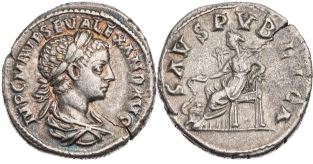 Antiochia - SALVS PVBLICA munzen antike bis romische imperial und republik antiochia salvs pvblica