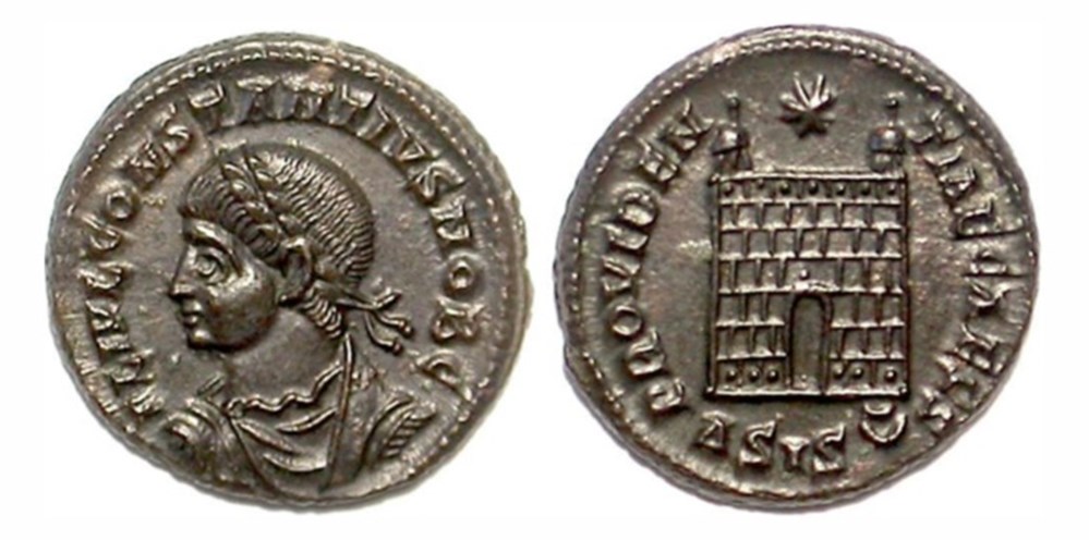 Siscia - PROVIDENTIAE CAESS munzen antike bis siscia providentiae caess