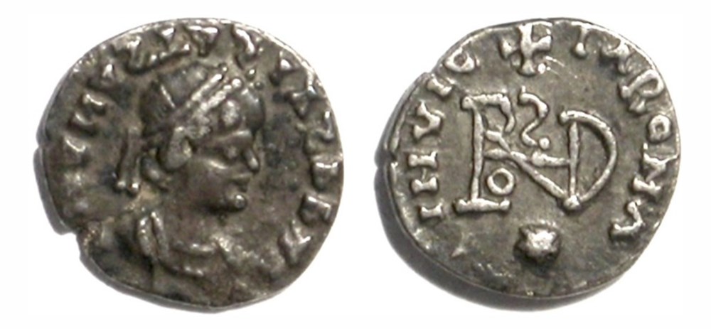 Theoderic - Quarter-Siliqua - Milan munzen barbarische konigreiche bis ostgotisches konigreich theoderic quarter siliqua milan