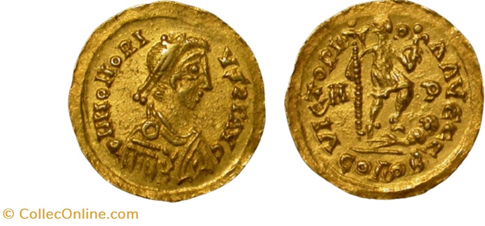 Solidus in the name of Honorius munzen barbarische konigreiche bis konigreich der sweben solidus in the name of honorius