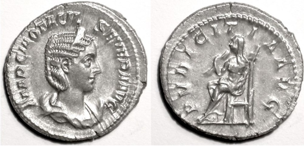munzen antike bis romische imperial und republik rome pvdicitia avg