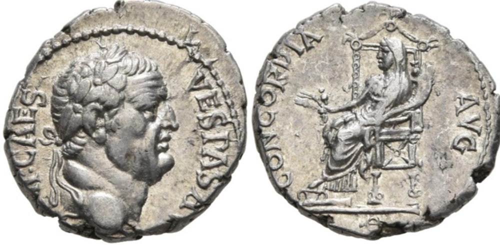 munzen antike bis romische imperial und republik vespasian concordia avg