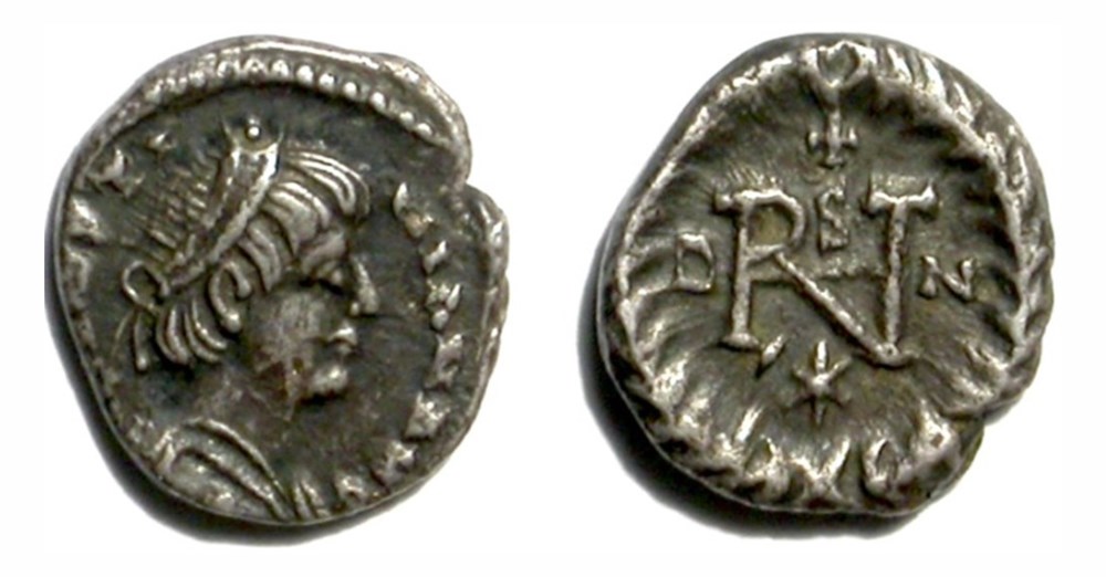 munzen barbarische konigreiche bis ostgotisches konigreich athalaric half siliqua ravenna